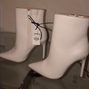 Thin heel booties